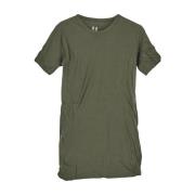 Dubbel ss Katoenen T-shirt Rick Owens , Green , Heren