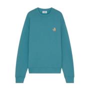 Vos Katoenen Sweatshirt Maison Kitsuné , Blue , Heren