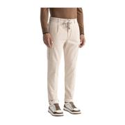 Corduroy joggers met zakken Peserico , Beige , Heren