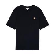 Vos Katoenen T-Shirt Maison Kitsuné , Black , Heren