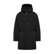 Bruine Parka Jas van Polyamide Jacquemus , Black , Heren