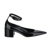 Leren puntige schoen Valentino Garavani , Black , Dames