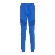 Logo bedrukte katoenen joggingbroek Balmain , Blue , Heren