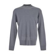 Wollen Crewneck Gebreid Laneus , Gray , Heren