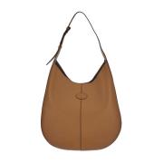 Leren Hobo Tas Tod's , Brown , Dames