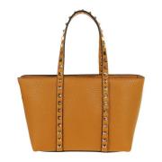 Gouden Rockstud Mini Tote Tas Valentino Garavani , Brown , Dames