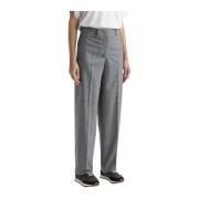 Wol en kasjmier klassieke broek Peserico , Gray , Dames