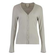 Geribbelde vest met knoopsluiting vooraan Calvin Klein , Gray , Dames