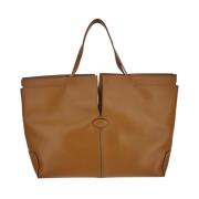 Leren Folio Tas Tod's , Brown , Dames