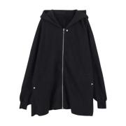 Jumbo Hooded Katoenen Sweatshirt Rick Owens , Blue , Heren