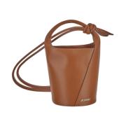 Petit Tourni Leren Tas Jacquemus , Brown , Dames