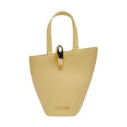 Le Petit Bambola Leren Tas Jacquemus , Yellow , Dames