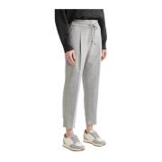 Lichte flanellen joggers Peserico , Gray , Dames