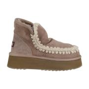 Eskimo Platform Laars Mou , Gray , Dames