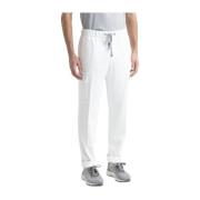 Katoenblend joggers Peserico , White , Heren