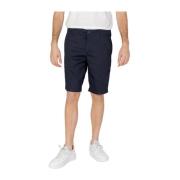 Blauwe Katoen Bermuda Shorts Armani Exchange , Blue , Heren