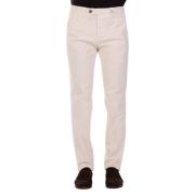 Lange Katoenen Broek met Logo Myths , White , Heren