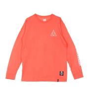 Lange mouwen T-shirt in koraal HUF , Orange , Heren