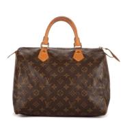 Pre-owned Canvas handbags Louis Vuitton Vintage , Brown , Dames