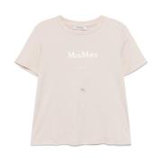 Beige Crew Neck T-shirts en Polos Max Mara , Beige , Dames