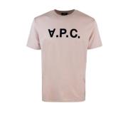 Roze Unisex T-shirts en Polos A.p.c. , Pink , Heren