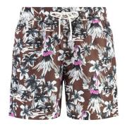 Hula All Over Print Zwemshorts Palm Angels , Multicolor , Heren