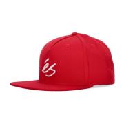 Rode Platte Klep Snapback Pet ES , Red , Heren