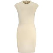 Beige Viscose Jurk Guess , Beige , Dames