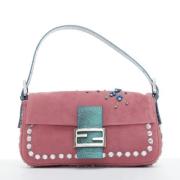 Pre-owned Suede handbags Fendi Vintage , Pink , Dames