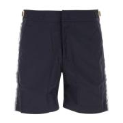 Bulldog Border Tape Zwemshorts Orlebar Brown , Blue , Heren