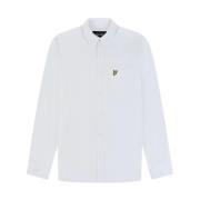 Knoop-Down Linnen Overhemd Regular Fit Lyle & Scott , White , Heren