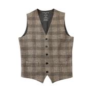 Bruine Vest - Katoen Elastaan Mix Circolo 1901 , Multicolor , Heren