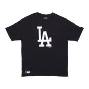 Dodgers Baseball Tee Zwart/Wit New Era , Black , Heren