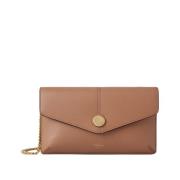 Stud Pochette on Chain, Sable Mulberry , Brown , Dames