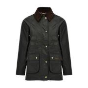 Katoenen Beadnell Jas Barbour , Green , Dames