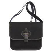 Pre-owned Canvas shoulder-bags Hermès Vintage , Black , Dames