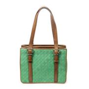 Pre-owned Leather handbags Bottega Veneta Vintage , Green , Dames