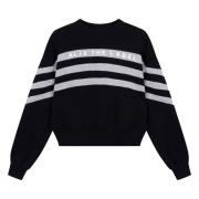 Gebreide Crop Sweater Alix The Label , Black , Dames