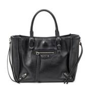 Pre-owned Leather handbags Balenciaga Vintage , Black , Dames