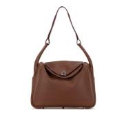 Pre-owned Leather shoulder-bags Hermès Vintage , Brown , Dames