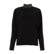 Stijlvolle Gebreide Trui Brunello Cucinelli , Black , Dames