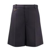 Wollen Shorts met Metalen Detail Chloé , Black , Dames