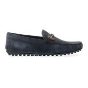 Blauwe Suède Loafer Mocassins Tod's , Blue , Heren