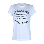 Witte College Stijl T-shirts en Polos Zadig & Voltaire , White , Dames