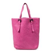 Pre-owned Leather handbags Bottega Veneta Vintage , Pink , Dames