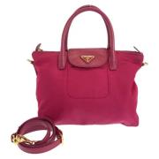 Pre-owned Leather prada-bags Prada Vintage , Pink , Dames