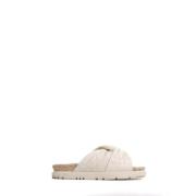 Pre-owned Leather sandals Dior Vintage , White , Dames