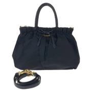 Pre-owned Canvas prada-bags Prada Vintage , Black , Dames