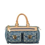 Pre-owned Canvas handbags Louis Vuitton Vintage , Blue , Dames