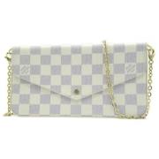 Pre-owned Fabric louis-vuitton-bags Louis Vuitton Vintage , White , Da...